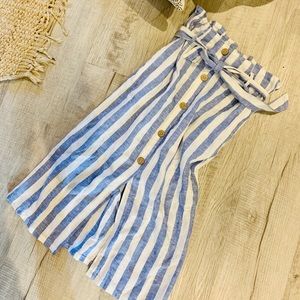 LOVE TREE LINEN BLEND MIDI SKIRT NW-S w/stretch